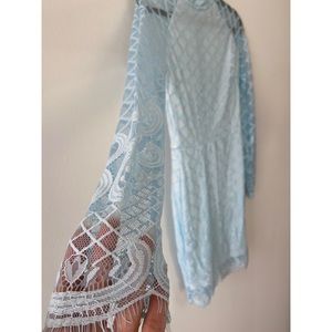 Pale Blue Mini Dress